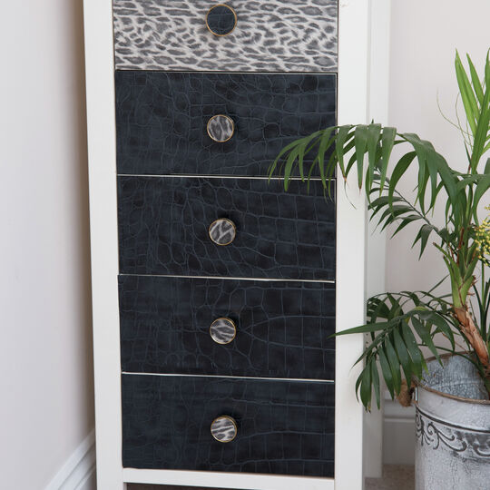 Klebefolie Leder Uni schwarz image number null